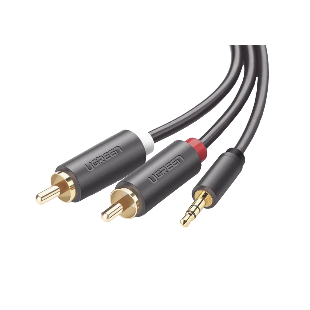 Cable Adaptador de 3.5mm Macho a 2 RCA Macho / 3 Metros / Co…