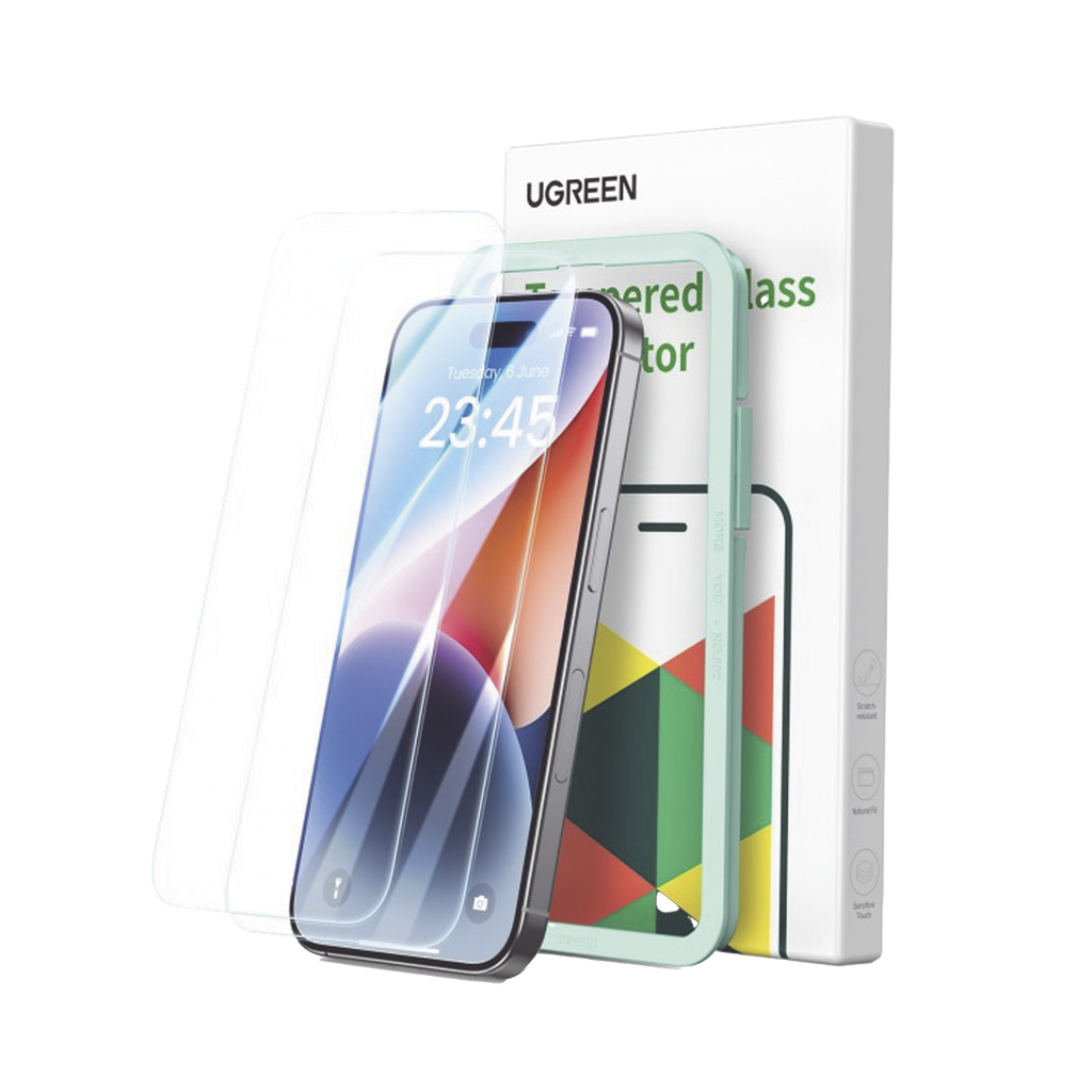 Protector de pantalla UGREEN HD con marco de instalación par…