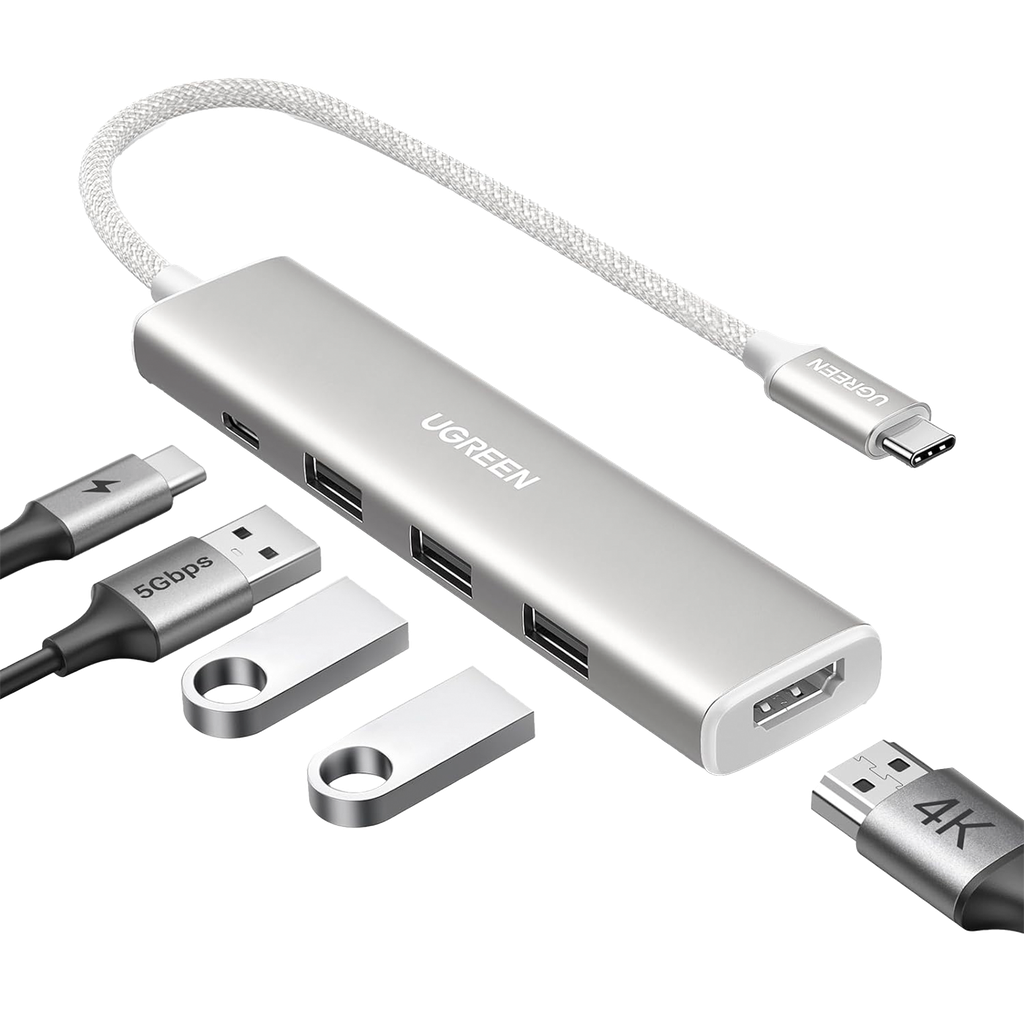 HUB USB-C (Docking Revodok) 5 en 1 | HDMI 2.0 4K@30Hz | 3 US…