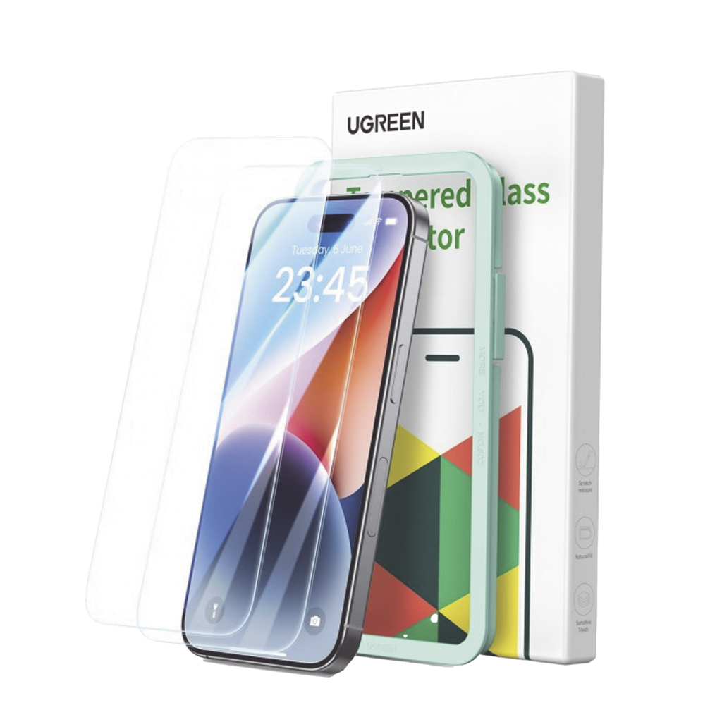 Protector de pantalla UGREEN HD con marco de instalación par…