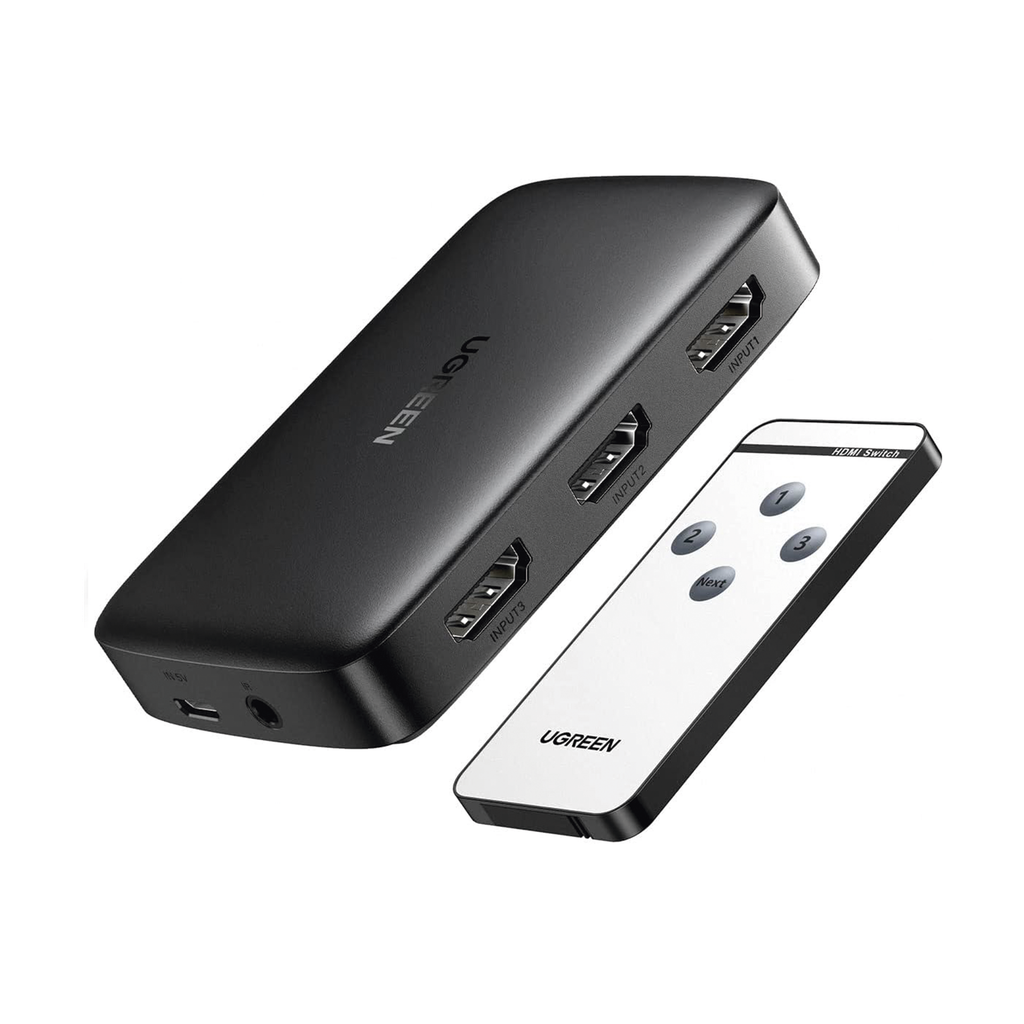 Conmutador HDMI (Switch) 4K@30Hz | 3 Entradas a 1 Salida | 3…