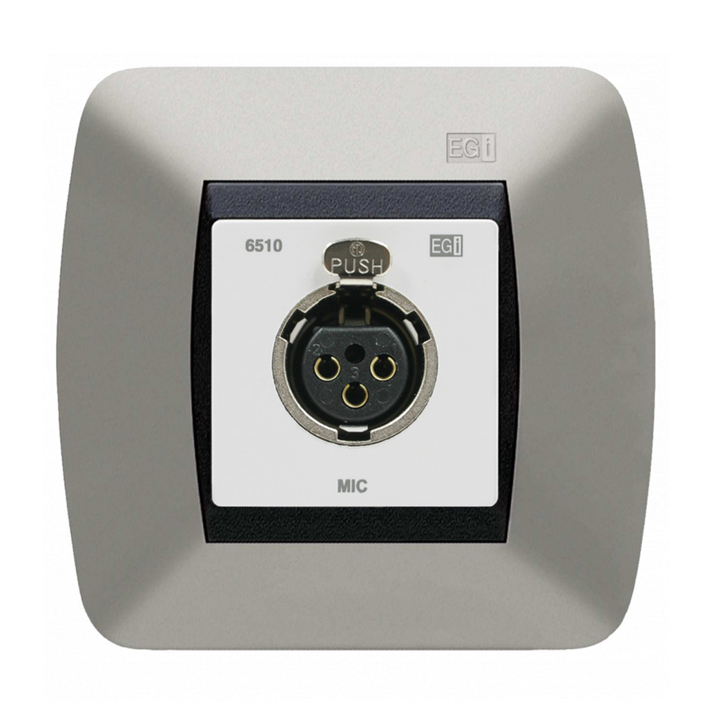CONEXIÓN CAJA 60 MM. XLR HEMBRA DE PARED. BLANCO.…