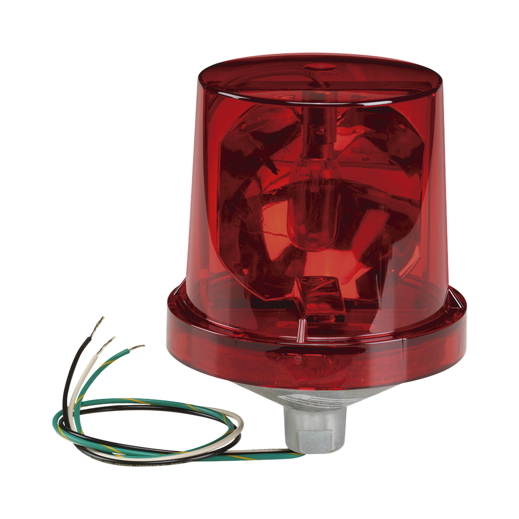 Luz de advertencia giratoria Electraray® 120 VAC color Rojo…