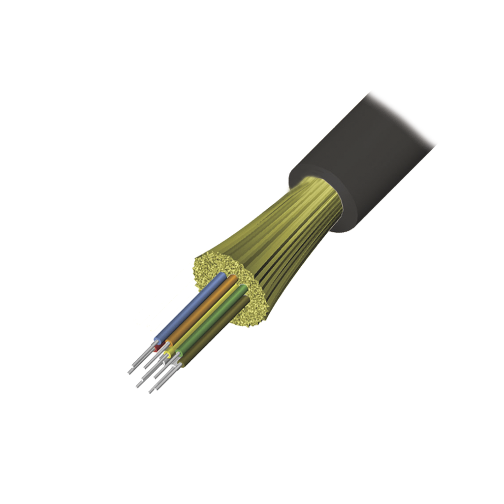 Cable de Fibra Óptica de 12 hilos, Interior/Exterior, Tight …