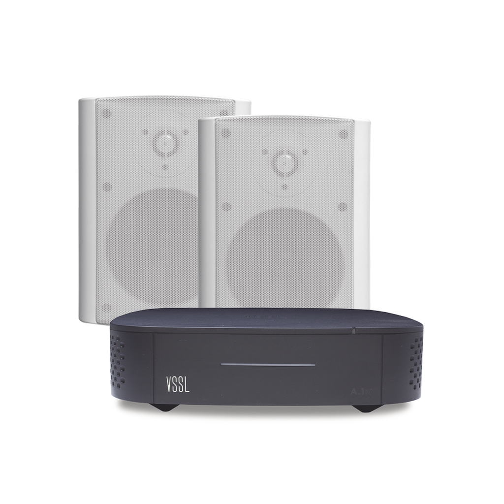 KIT Amplificador VSSL A1X | 2 Bocinas para Montaje Superfici…