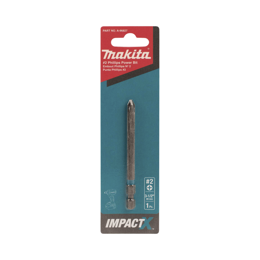 Punta phillips de 3-1/2 ( 89mm ) impact-x ph2 del # 2, blist…