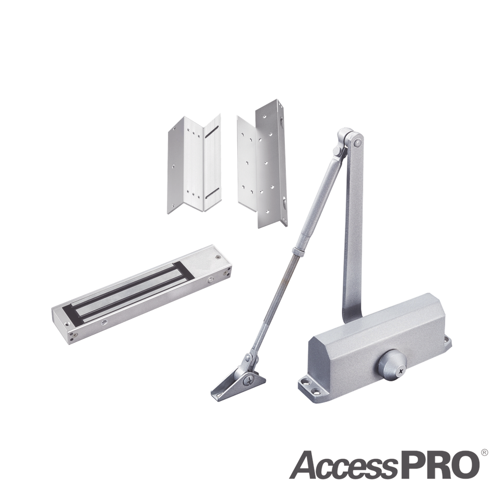 Kit para control de acceso incluye Chapa magnética de 600Lbs…