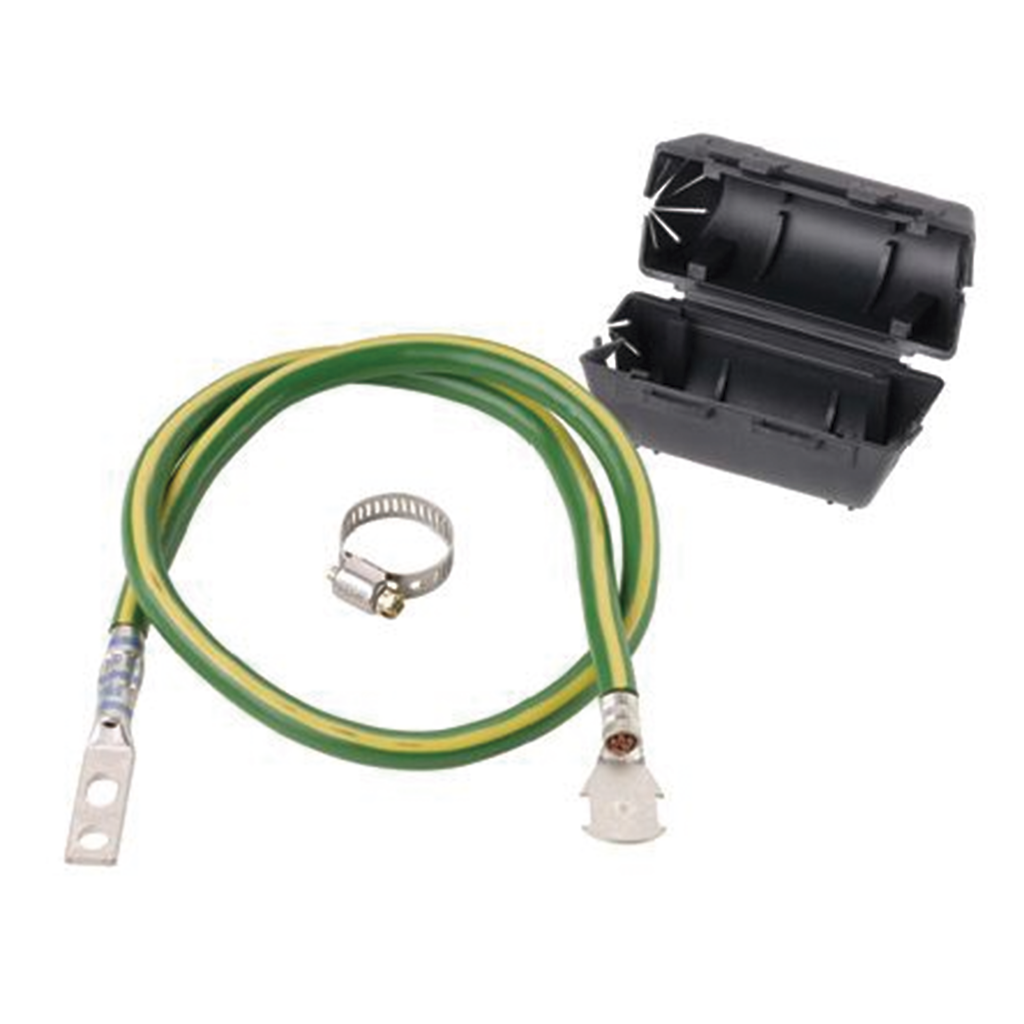KIT de Tierra Física de Cable Blindado 6 AWG. Color Verde / …