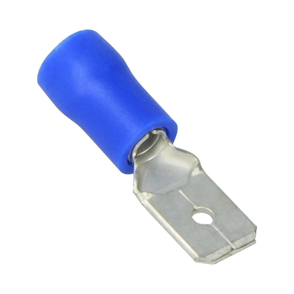 Terminal tipo macho aislada / 16 - 14 AWG / Azúl / Paquete d…
