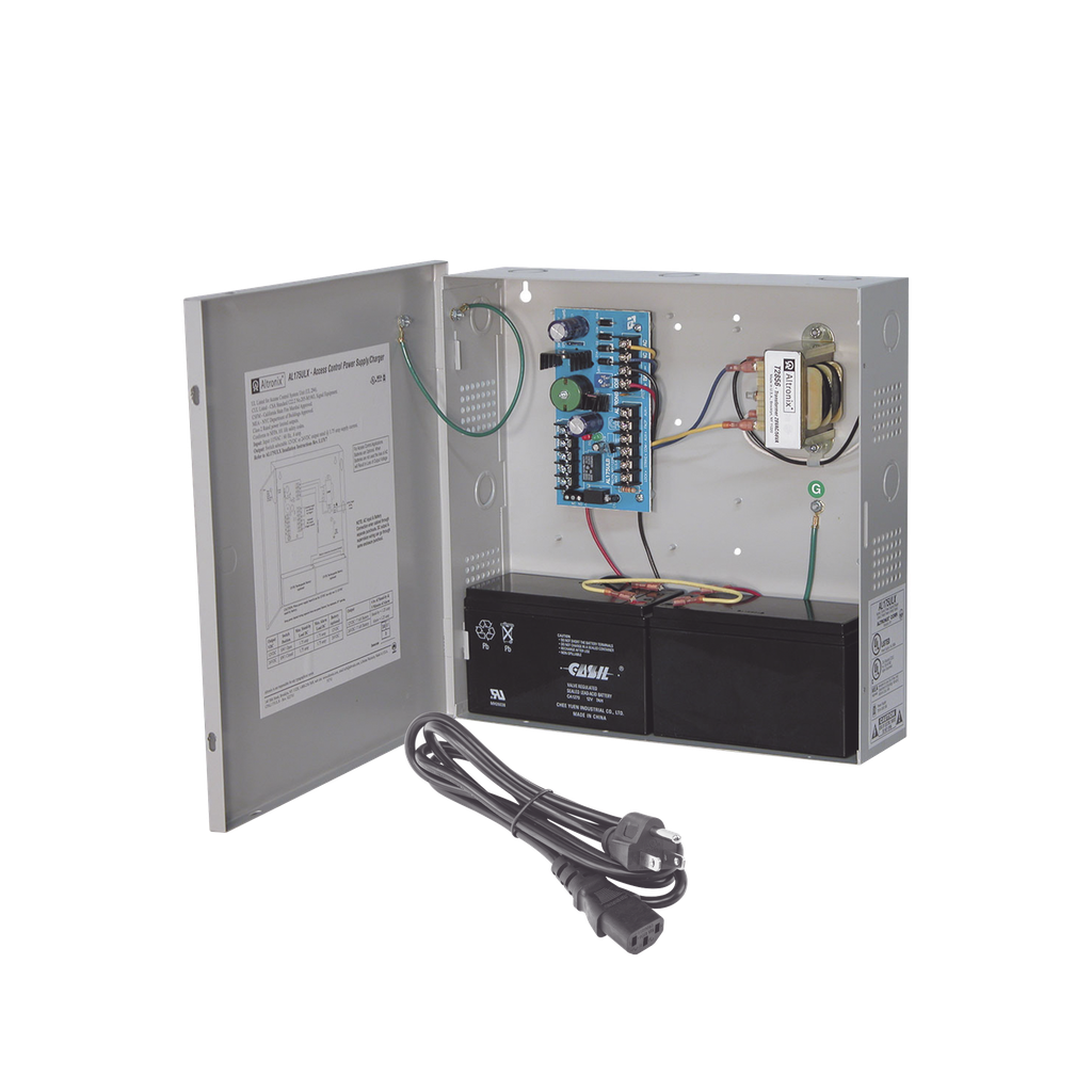 Fuente de poder para control de acceso de 12/24 Vcc @ 1.75 A…