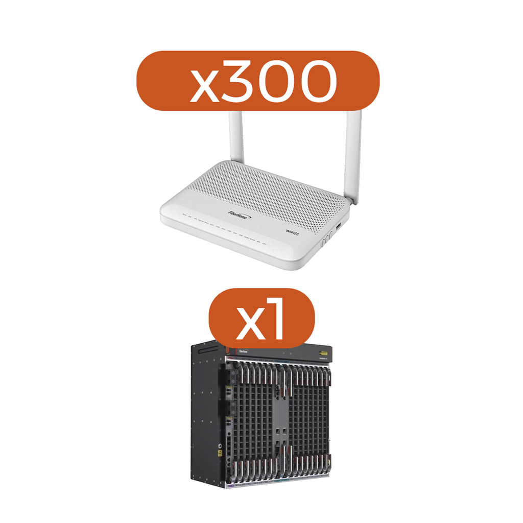 Kit 300 ONU´s HG6144F + 1 OLT AN6000-15…