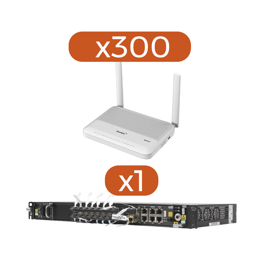 Kit 300 ONU´s HG6144F + 1 OLT AN6001G16-AC…