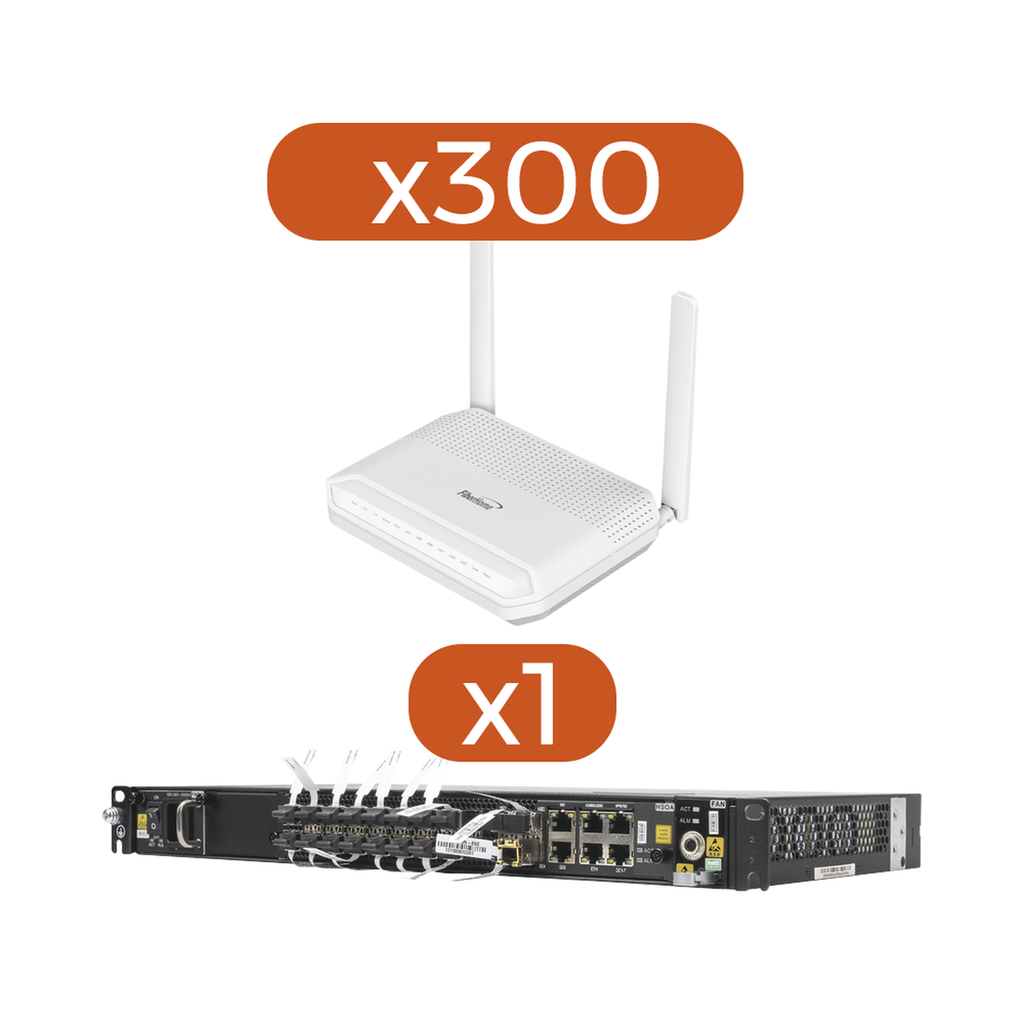 Kit 300 ONU´s HG6145F + 1 OLT AN6001G16-AC…