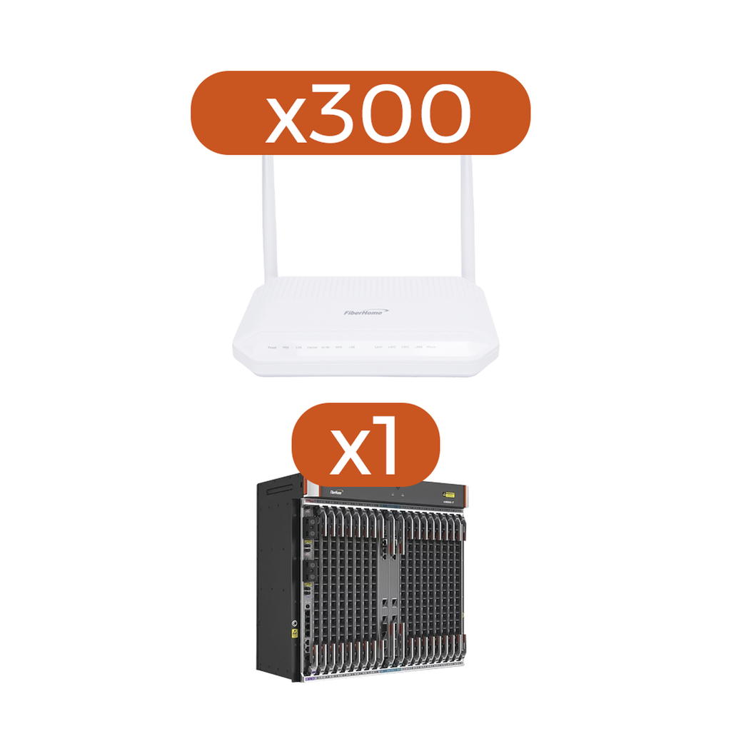 Kit 300 ONT´S HG6143D + 1 OLT AN6000-17…