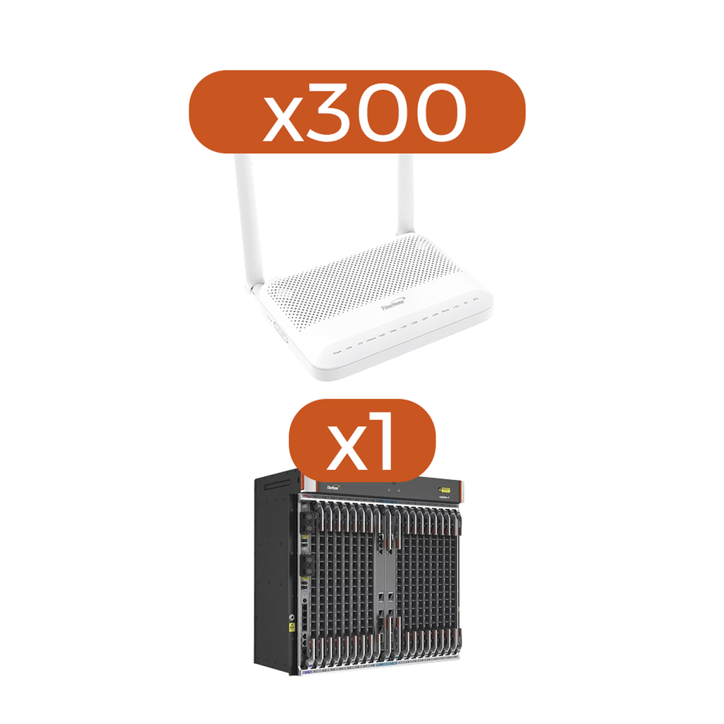 Kit 300 ONT´s HG6145D2 + 1 OLT AN6000-17…