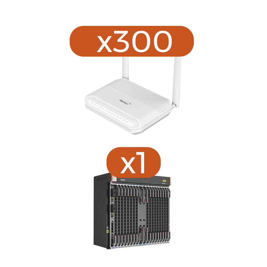 Kit 300 ONU´s HG6145F + 1 OLT AN6000-17…