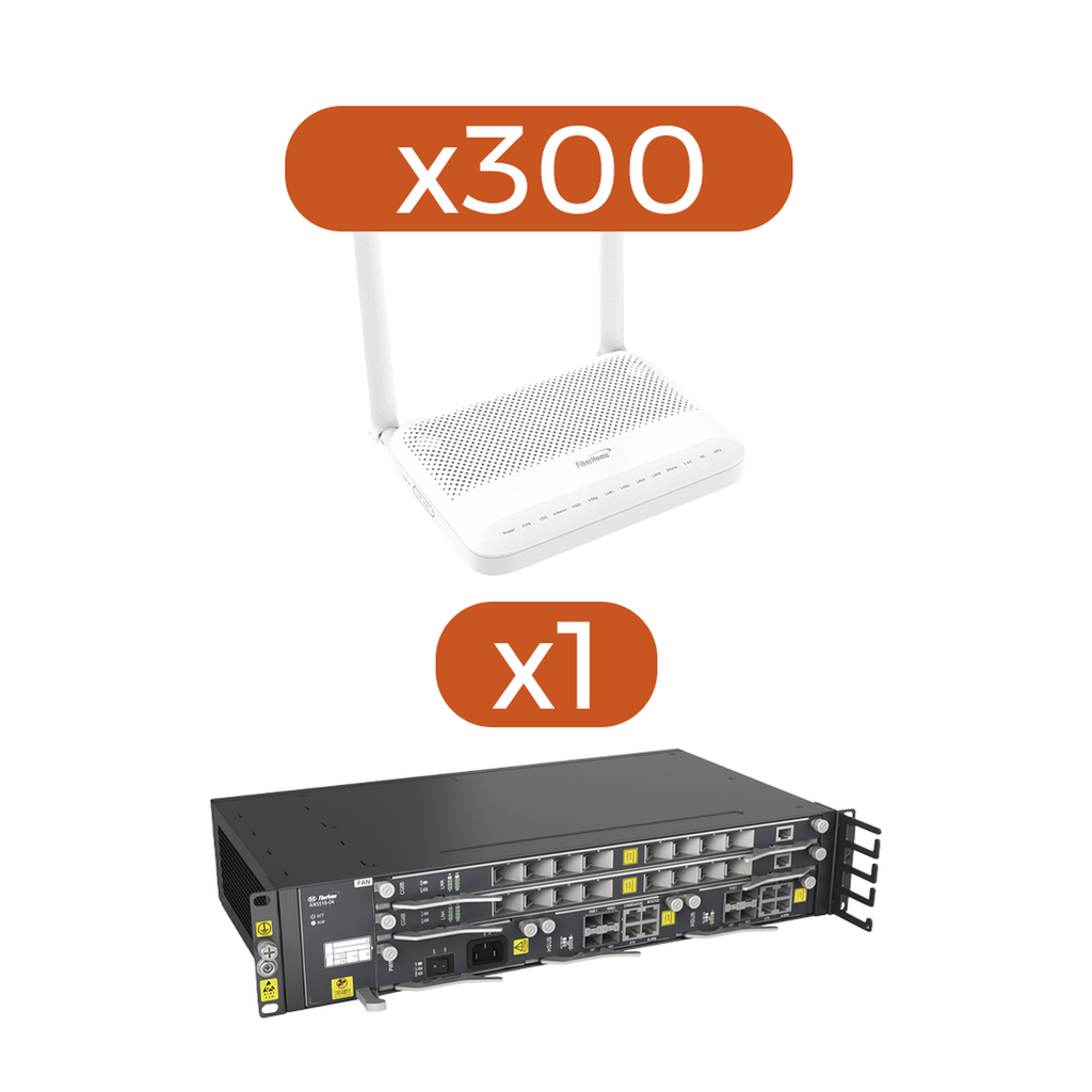 Kit 300 ONT´s HG6145D2 + 1 OLT AN5516-04-AC…