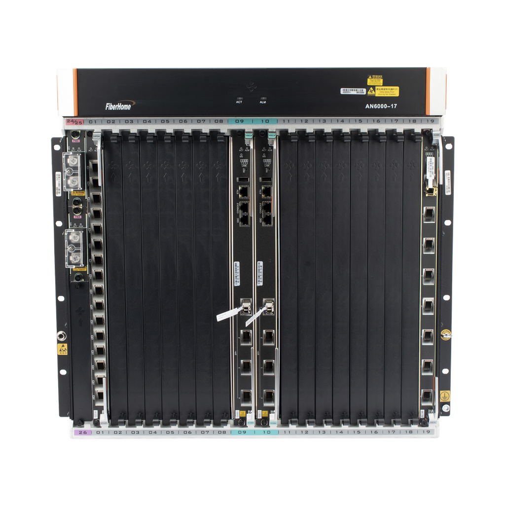 OLT Carrier Class Modular GPON, 16 Ranuras de Servicio, Incl…