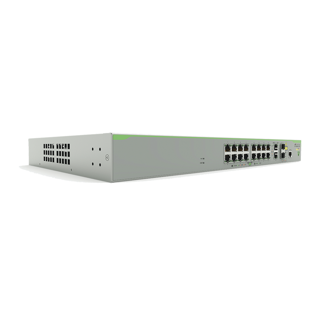 Switch PoE+ Administrable CentreCOM FS980M, Capa 3 de 16 Pue…