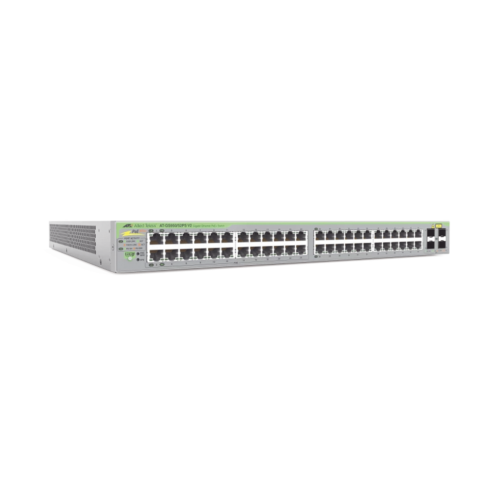 Gigabit webSmart switch, 48 Puertos Totales, 24c/PoE+ 10/100…