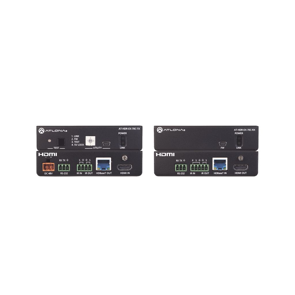 4K HDR HDMI sobre HDBaseT TX/RX con control y PoE…