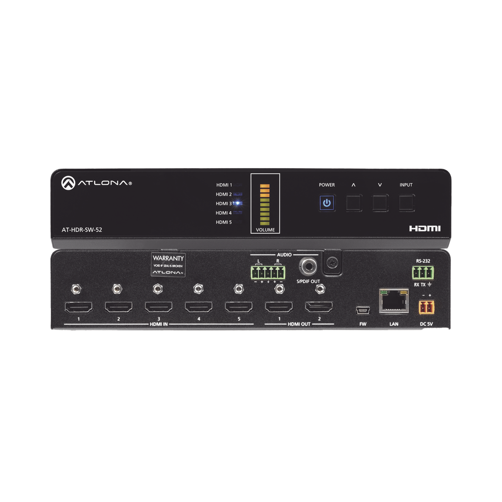 Switch de matriz HDMI 4K HDR 5×2…