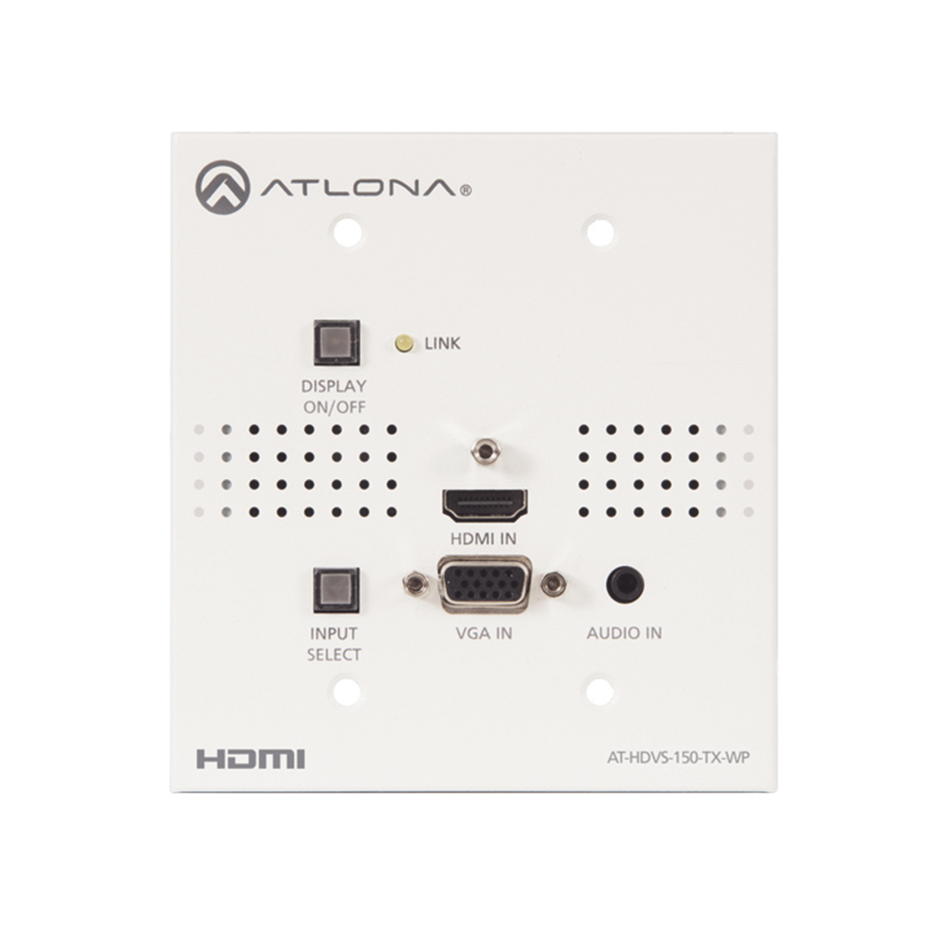 Transmisor HDBaseT de placa de pared para HDMI y VGA…