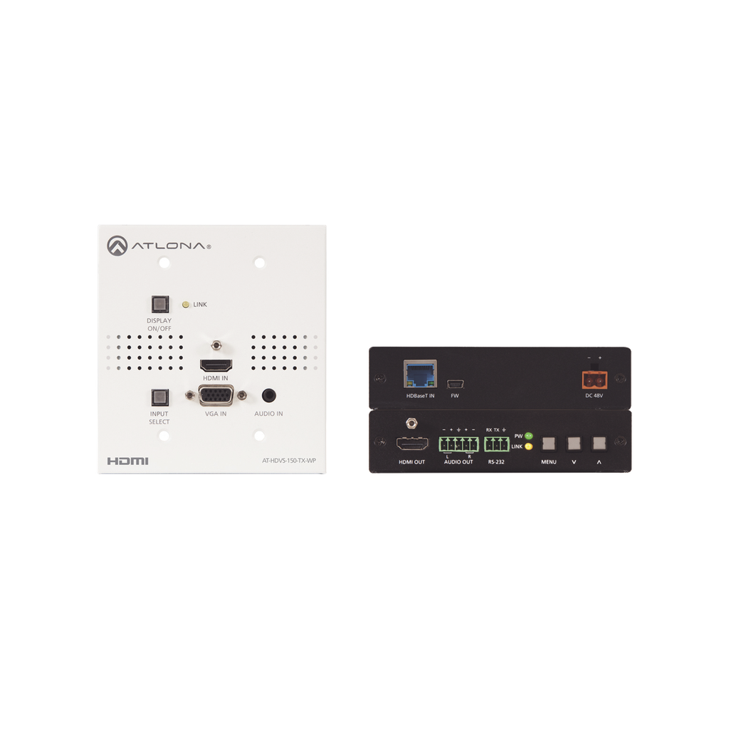 Placa de pared HDBaseT TX/RX para HDMI y VGA…