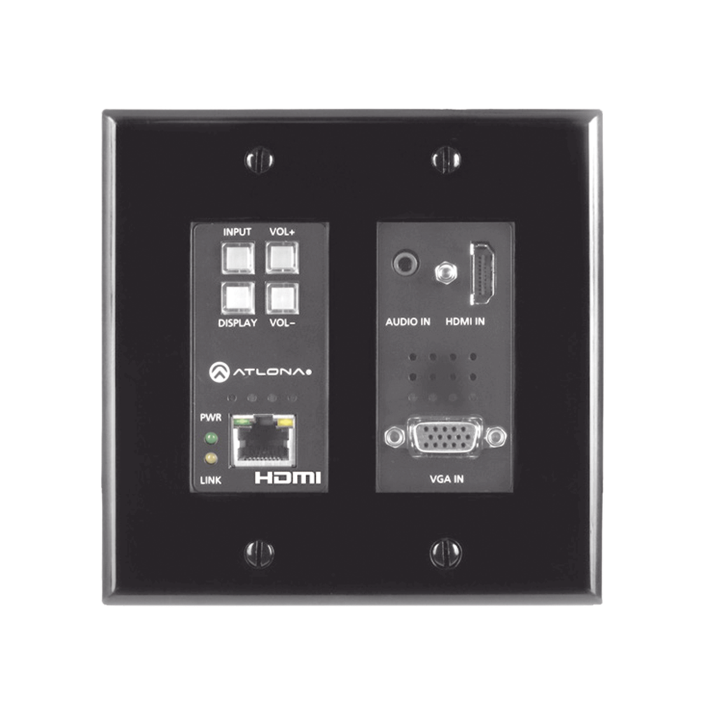 (TX ONLY) TWO-INPUT WALL PLATE SWITCHER FOR HDMI AND VGA SOU…