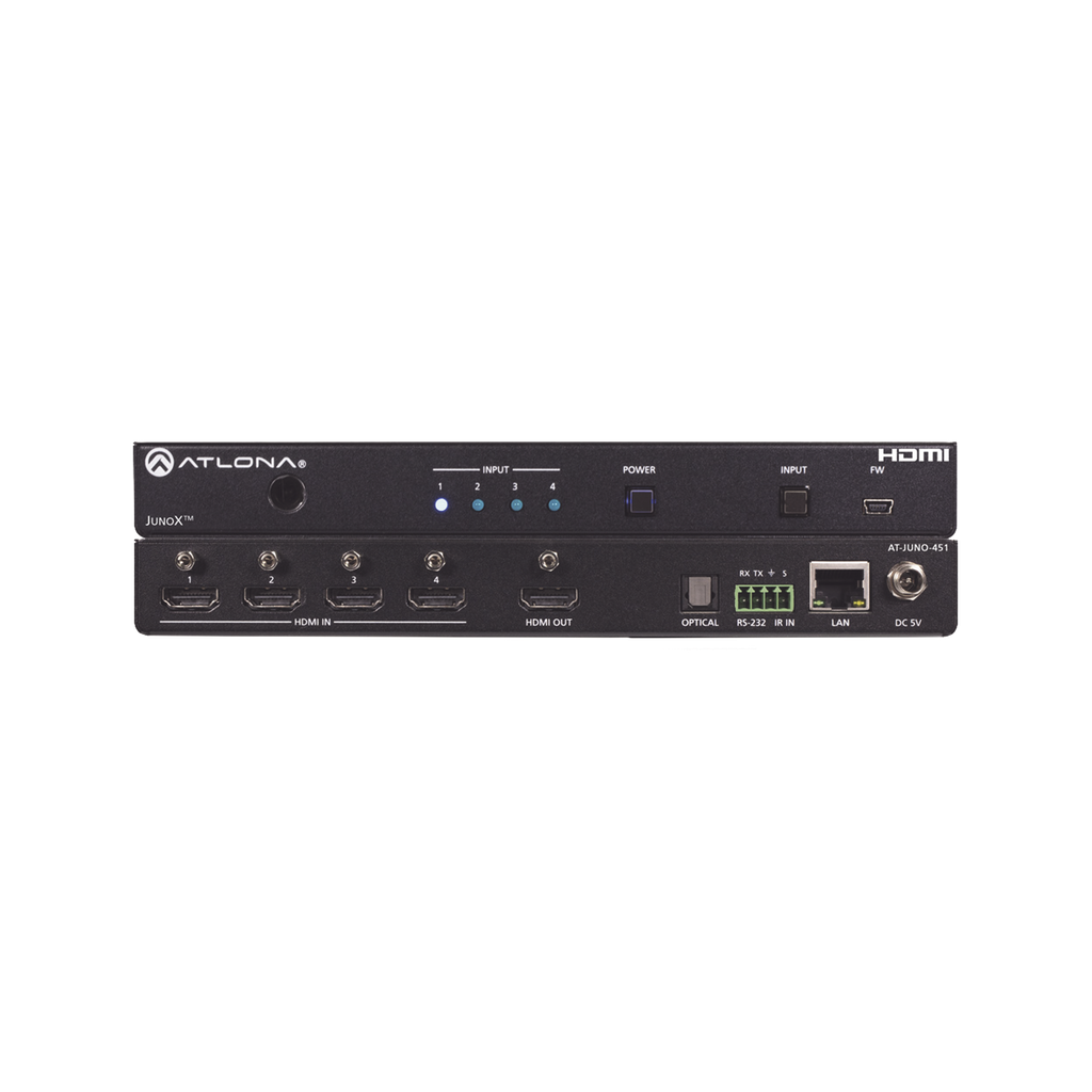 Atlona JunoX? Switch HDMI 4K UHD HDR 4x1 / Conmutación Autom…