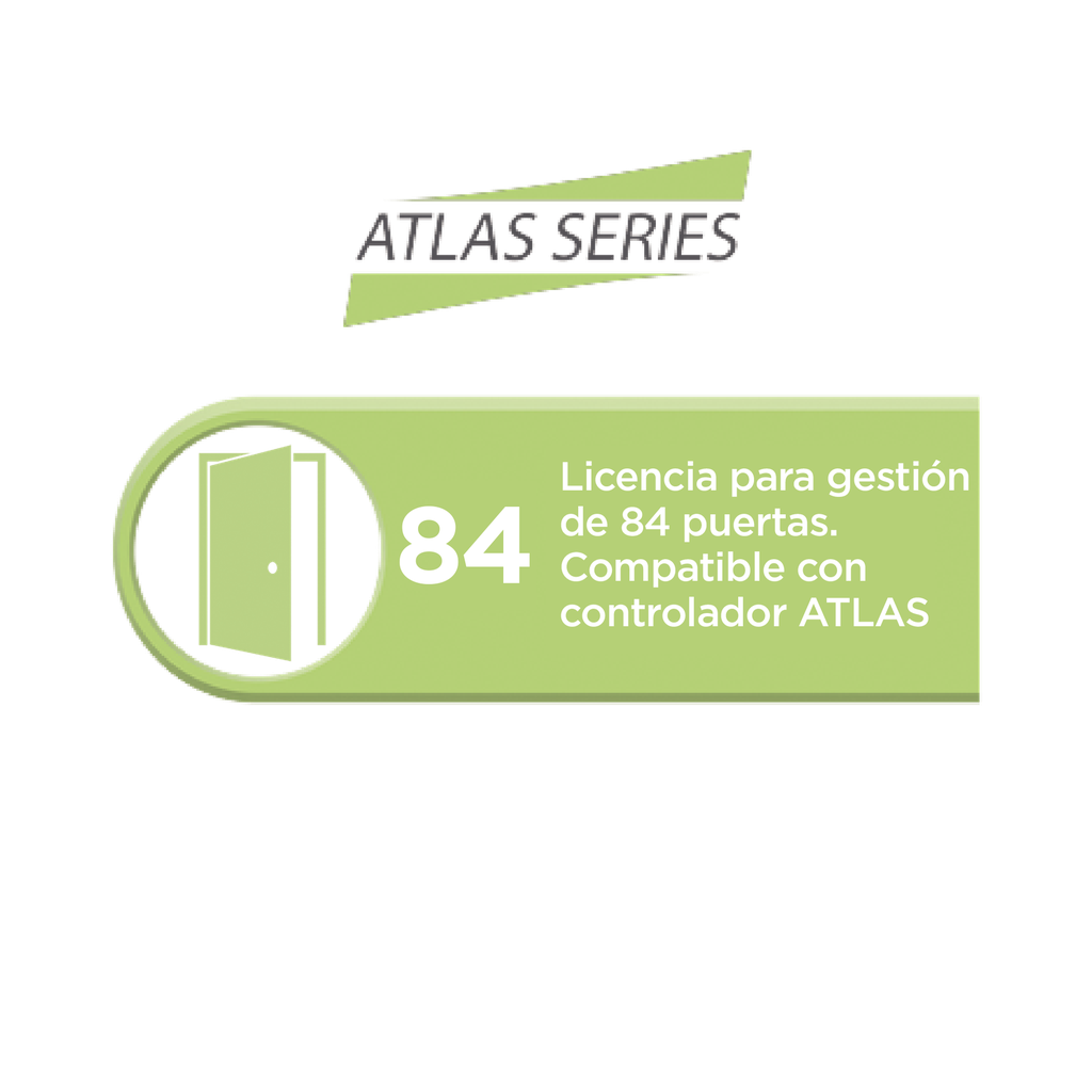 Licencia para 84 puertas compatible con controlador ATLAS…