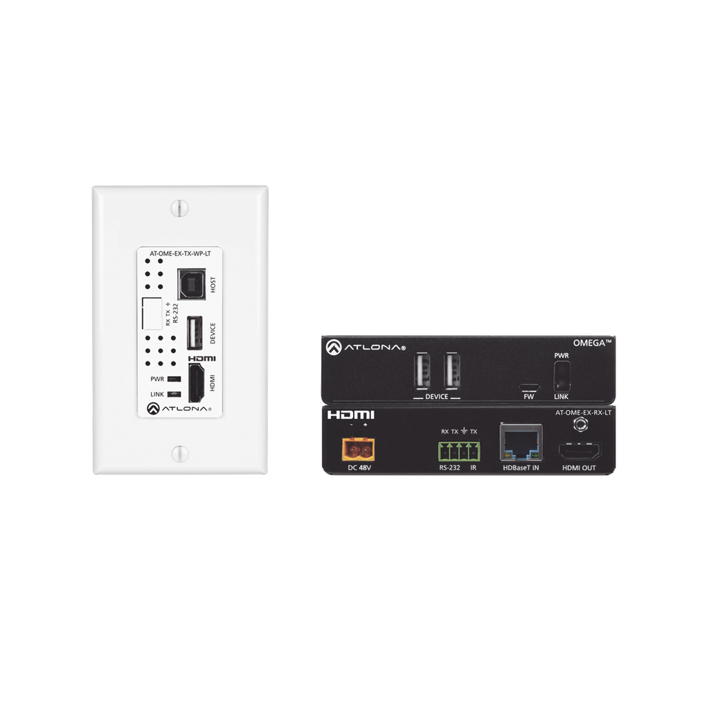 OMEGA 4K/UHD Placa de pared HDBaseT TX/RX para HDMI con USB…