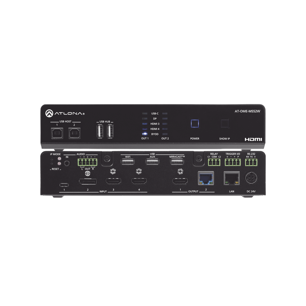 OMEGA 5X2 4K/UHD MULTIFORMAT MATRIX SWITCHER, WITH WIRELESS …