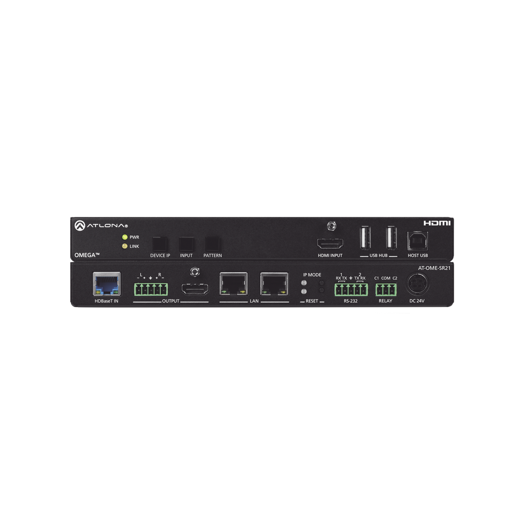 OMEGA 4K/UHD HDMI OVER HDBASET RECEIVER W/SCALER ;  ETHERNET…