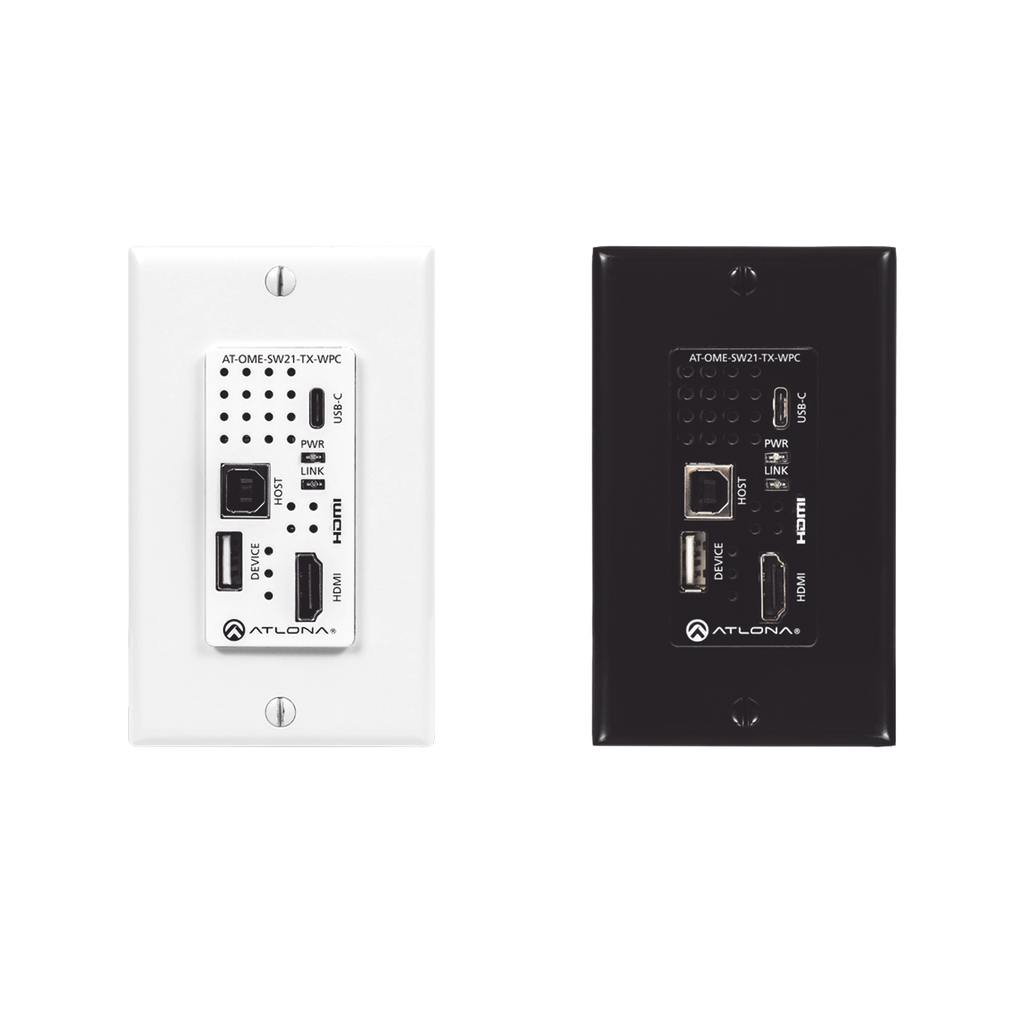 Placa de pared con Switcher y Transmisor HDBaseT con entrada…