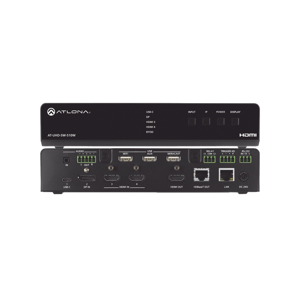 FIVE-INPUT UNIVERSAL SWITCHER WITH WIRELESS PRESENTATION LIN…