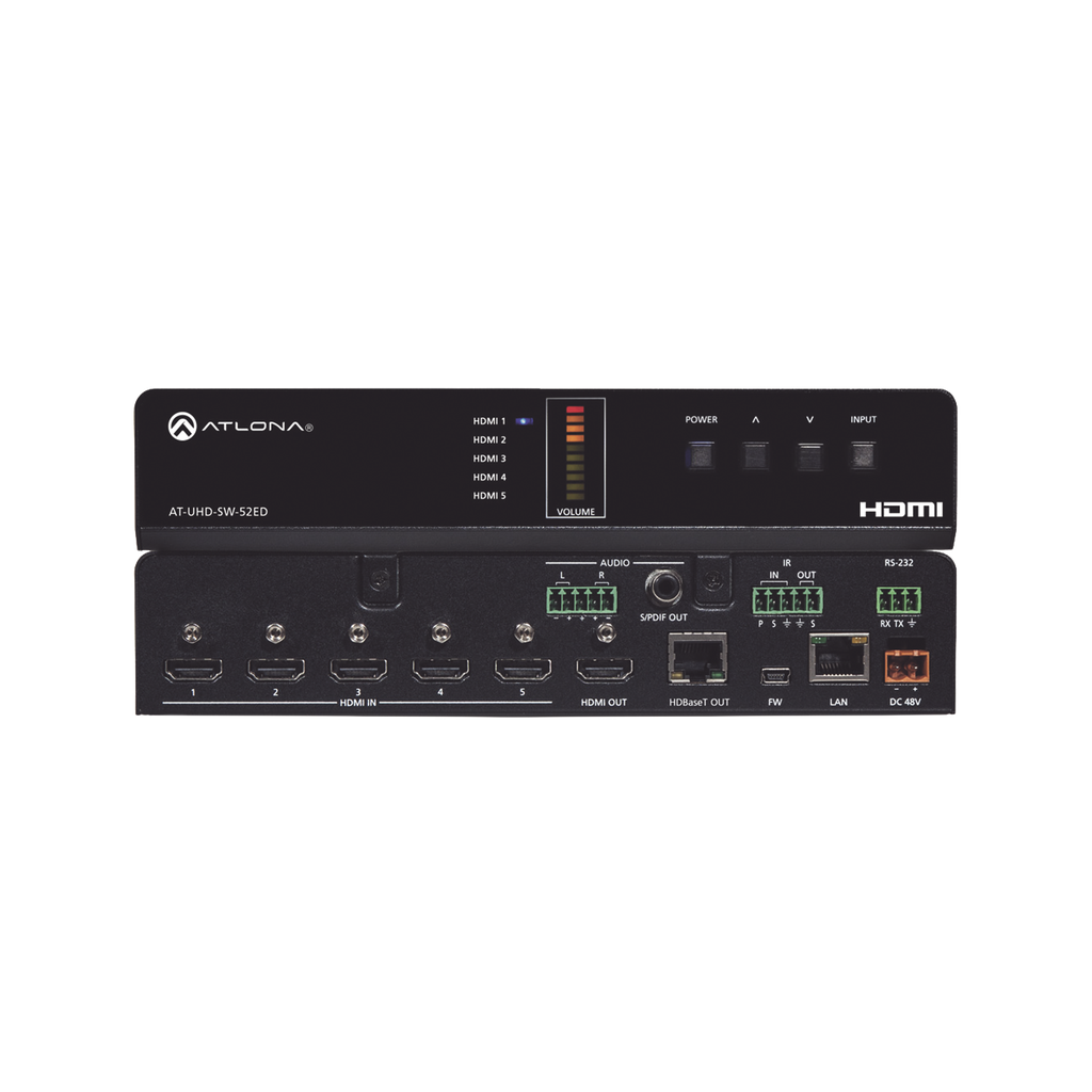 ATLONA 5 X 2 HDMI TO HDBASET SWITCHER …