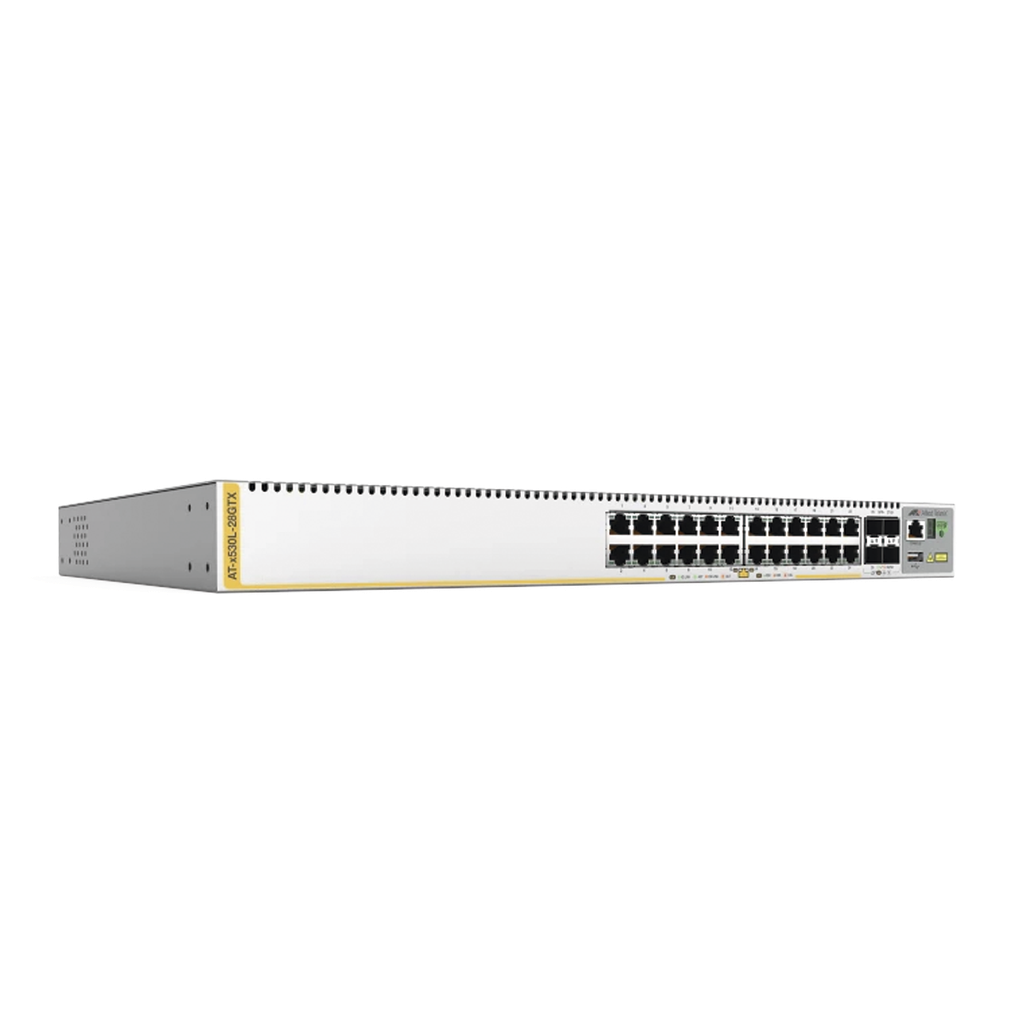 Switch L3 Stackable, 24x 10/100/1000-T, 4x SFP+, Fuente redu…