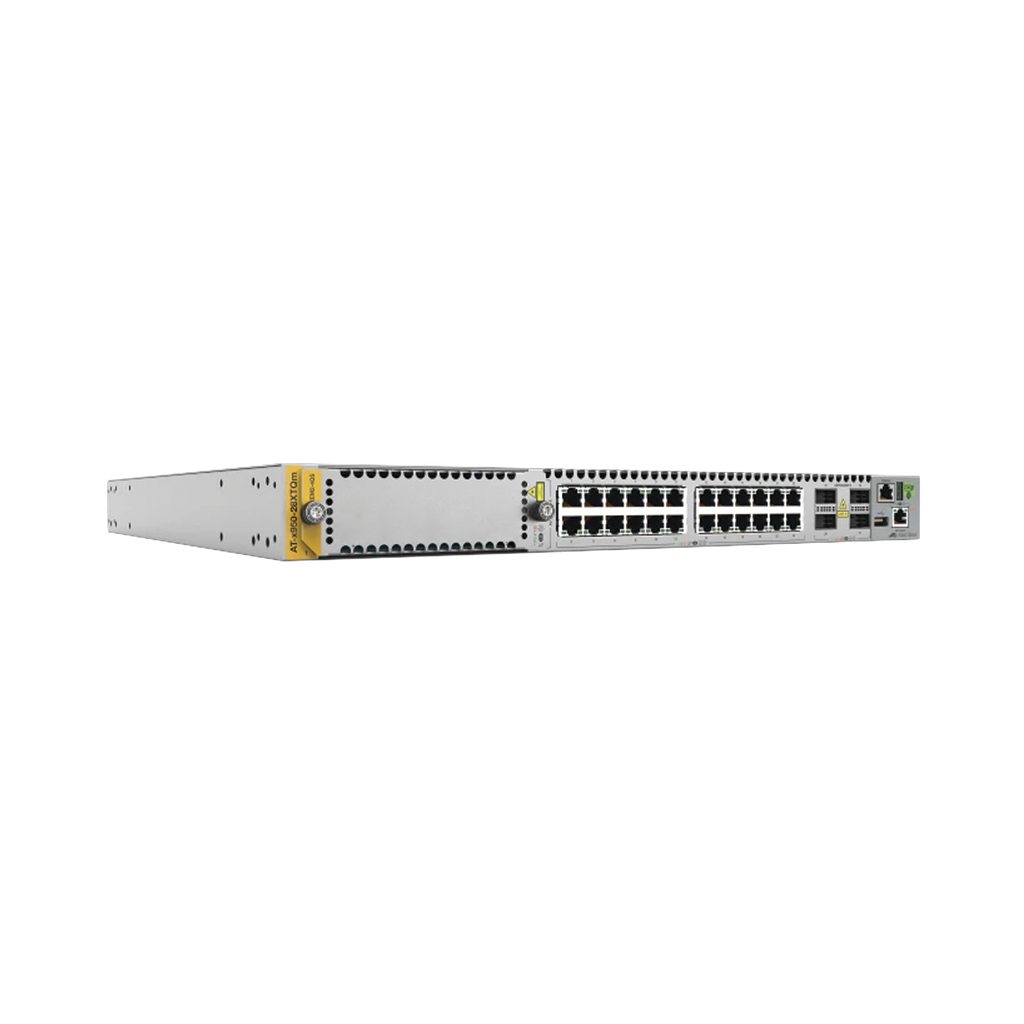 Switch Stackeable Capa 3, 24 puertos 1/2.5/5/10G RJ45, 4 x 4…