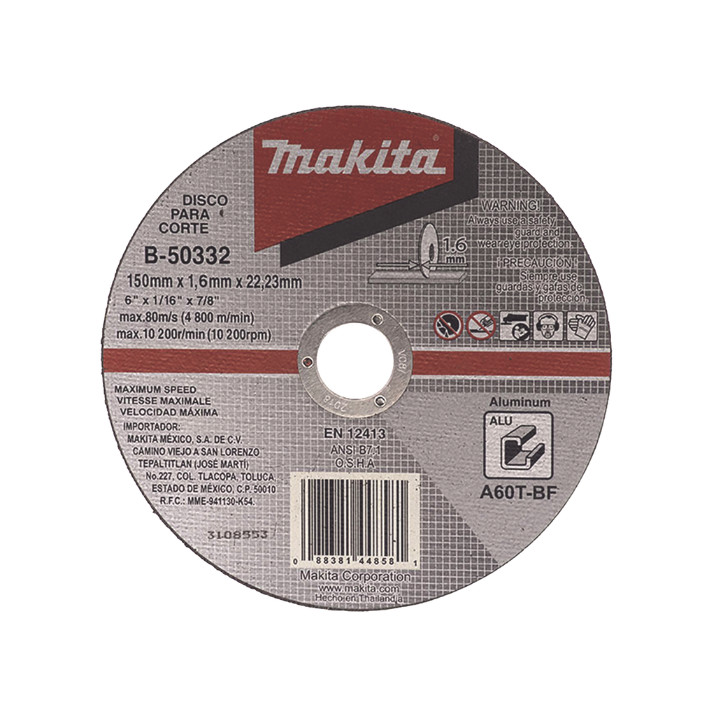 Disco de corte para Aluminio de 4 1/2…
