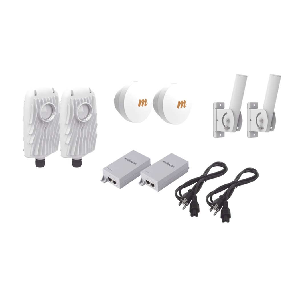 Kit de 2 radios B5X con 2 antenas de (16 dBi), rango de frec…