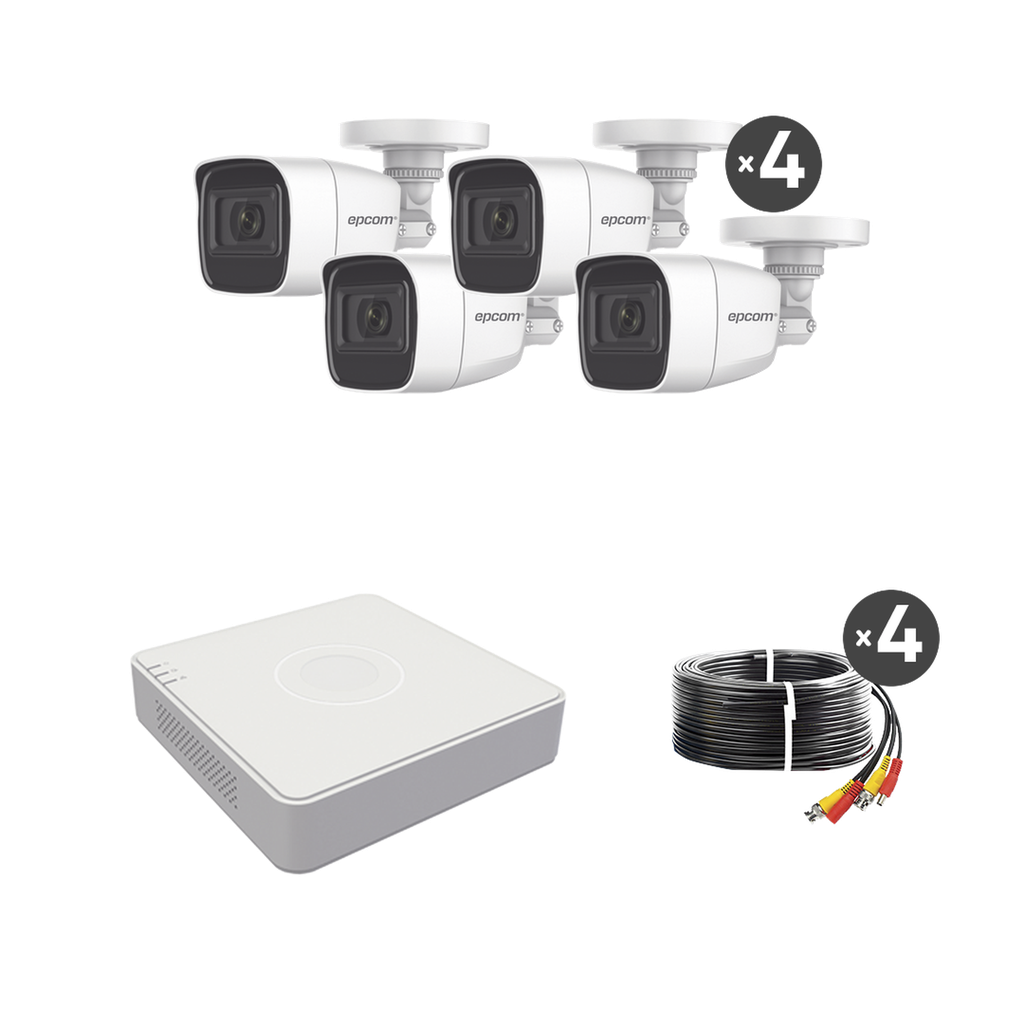 (MICRÓFONO Integrado) Kit TurboHD 1080p Lite / DVR 4 canales…