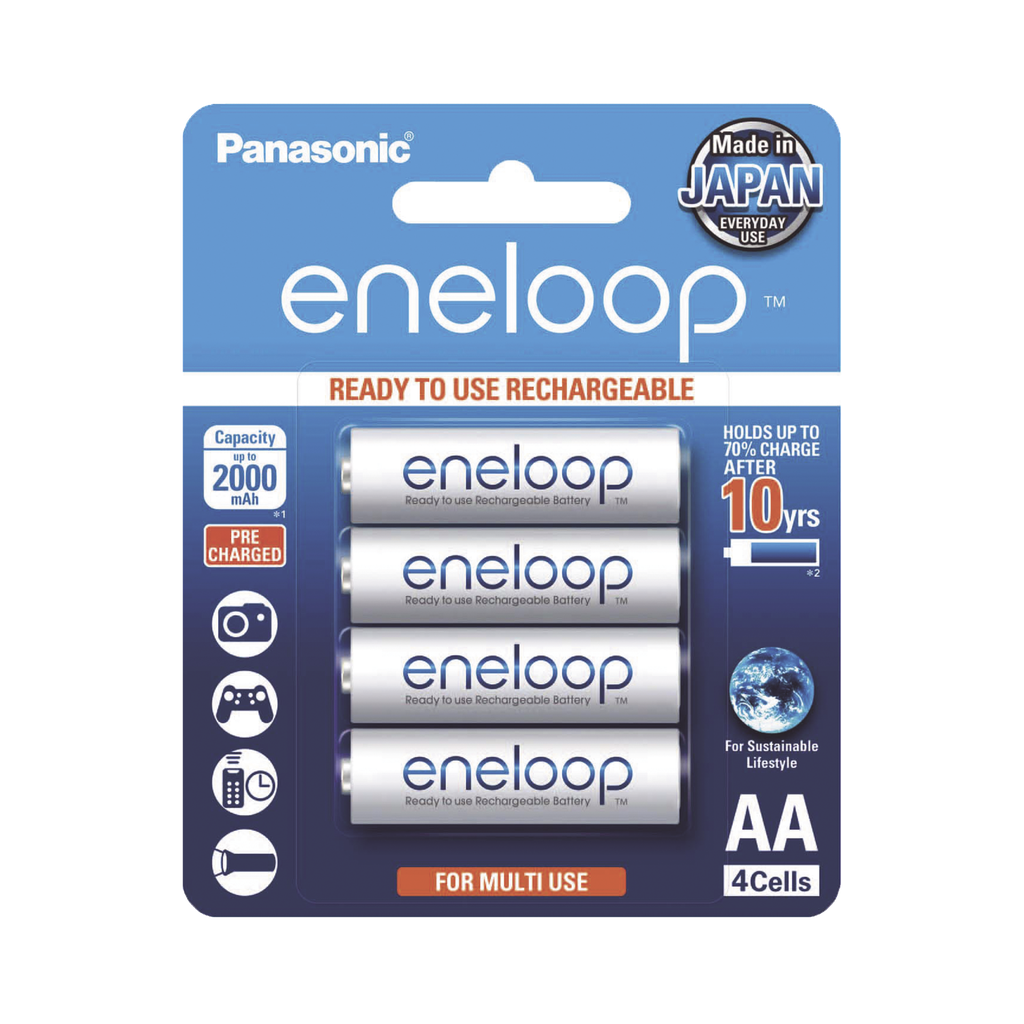 Batería Recargable AA 1.2V ENELOOP / Ni-HM / Paquete de 4 Ba…