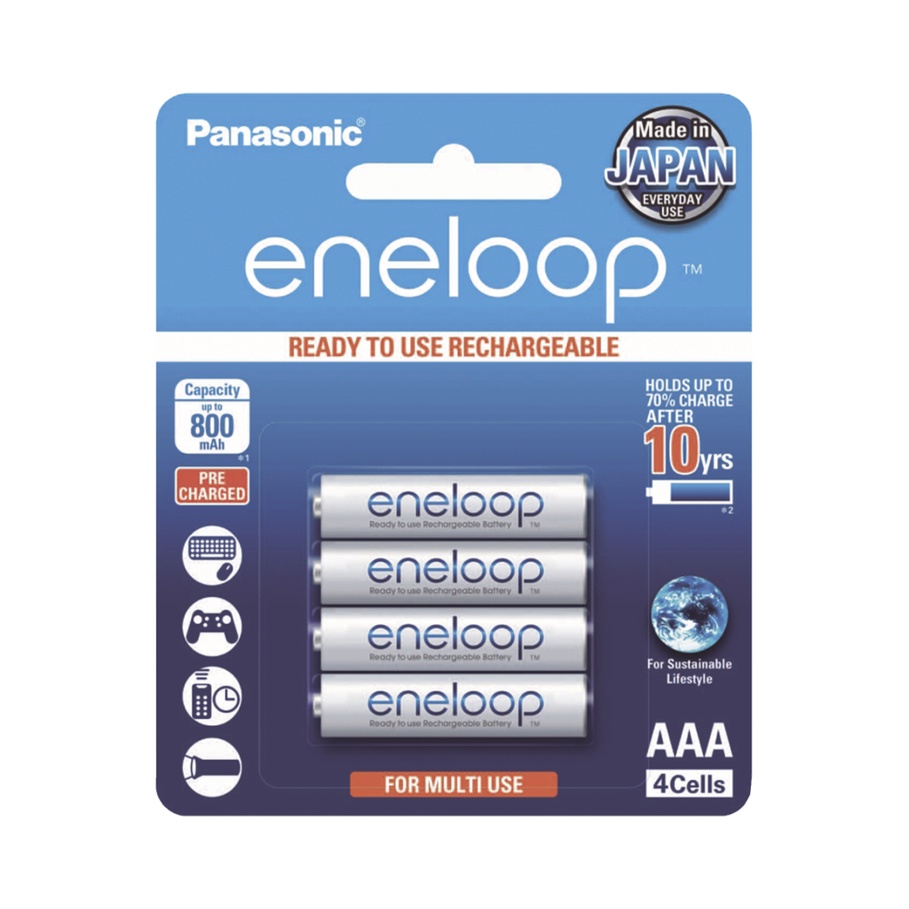 Batería Recargable AAA 1.2V ENELOOP / Ni-HM / Paquete de 4 B…