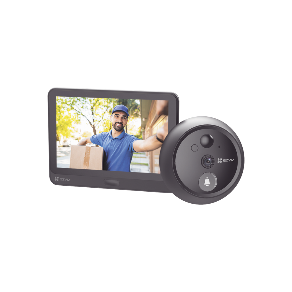 Videoportero Con Mirilla y Pantalla Wi-Fi de Batería Rec…