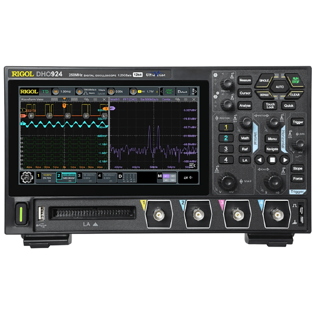Osciloscopio Digital RIGOL de 4 Canales Análogos, 250 MHz de…
