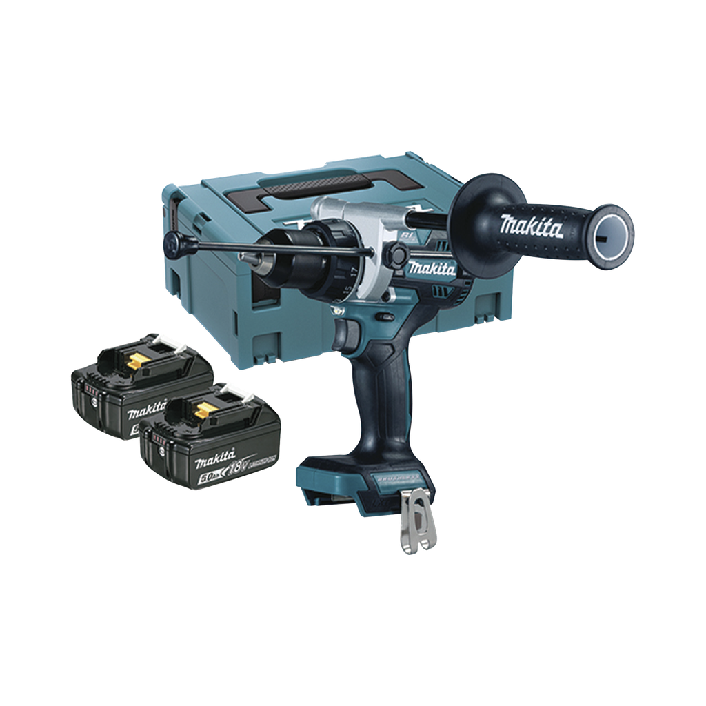 Taladro combinado BL 18 V LXT 5.0 Ah 130 Nm. Incluye 2 bater…