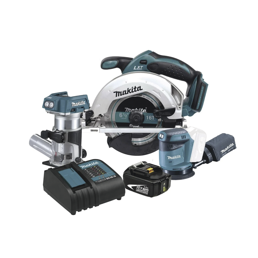 Kit Inalámbrico De Carpintería, Sierra Circular + Router Ina…