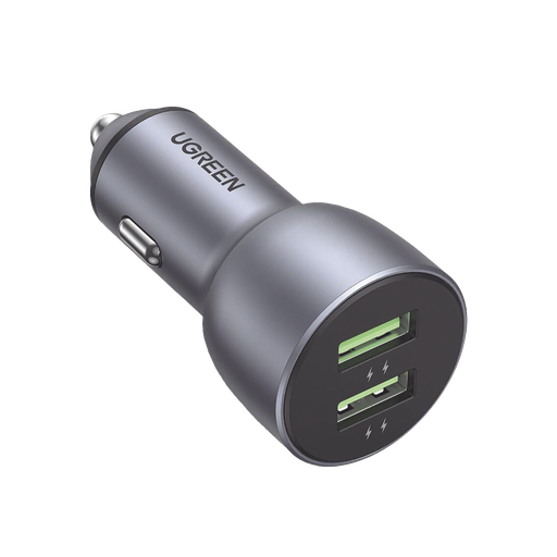 [10144] Cargador de Auto 36W | 2 Puertos USB-A | Carga Rápida | Comp…