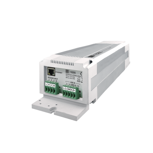 [10205] ETAPA DE POTENCIA DE AUDIO IP 2X25W O 1X50W EN FORMATO CARRI…
